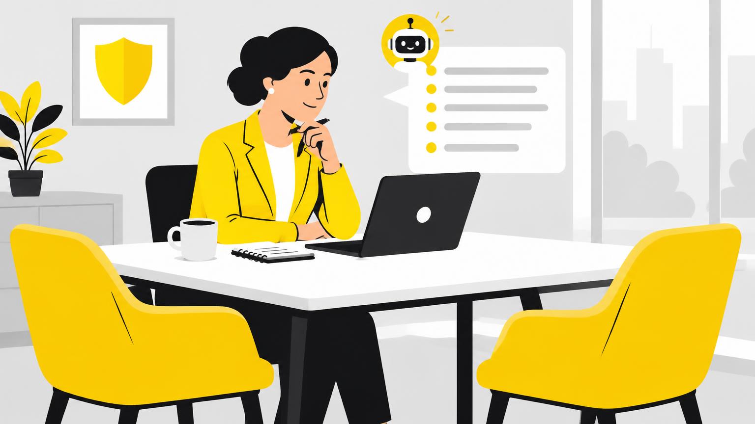 Agente che prepara una conversazione commerciale con l'aiuto di un assistente IA